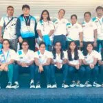 Hanshi Premjit Sen with the Bengal players at the 36th National Games 2022 in Gujrat. He was appointed as the "Deputy Chef De Mission" for the Bengal team by the Bengal Olympic Association (BOA)